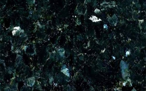 Black green nacre granite